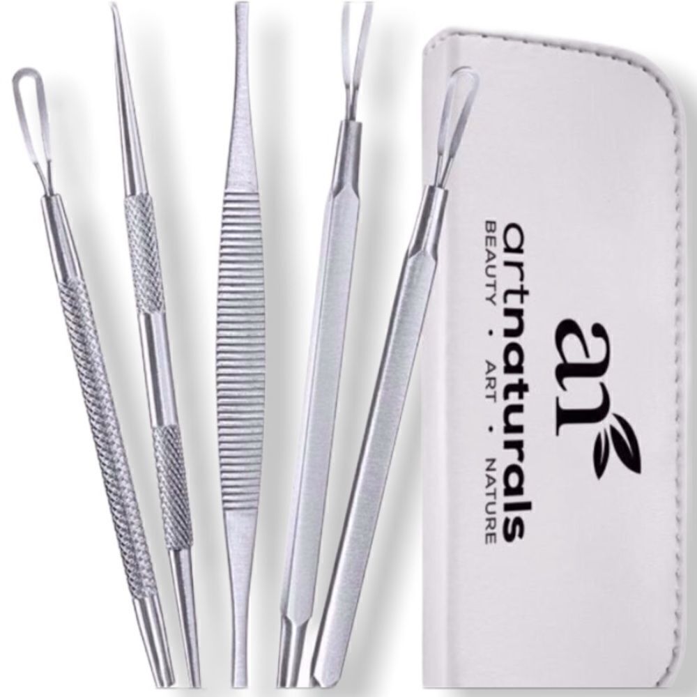 ArtNaturals Blackhead Remover Kit | Dermatologist Grade | Stainless Steel Tools